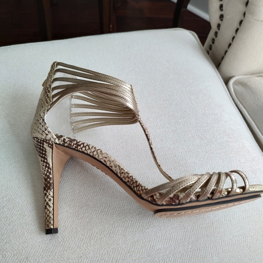 Vince Camuto Snake Print Heels - Picture 2 of 7